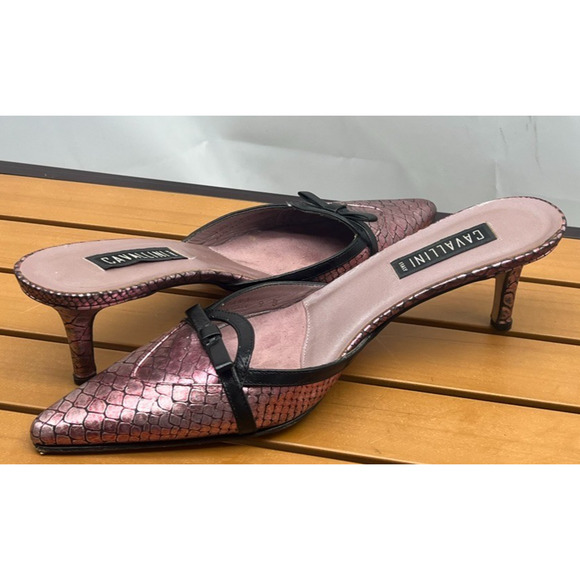Cavallini Womens Pointy Toe Pink Slip On Heel 9B Pink - Picture 7 of 10